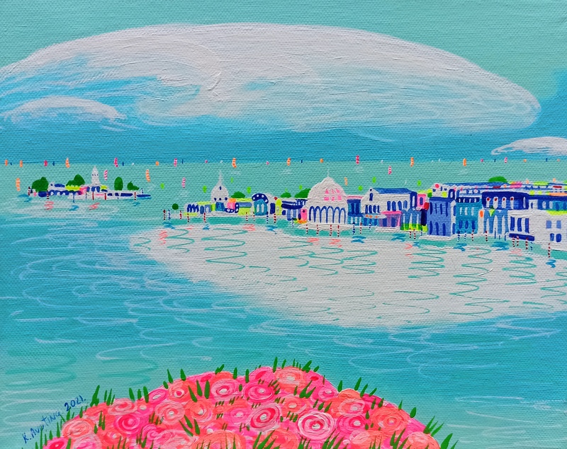 Away From The Crowd - Acrylic Painting