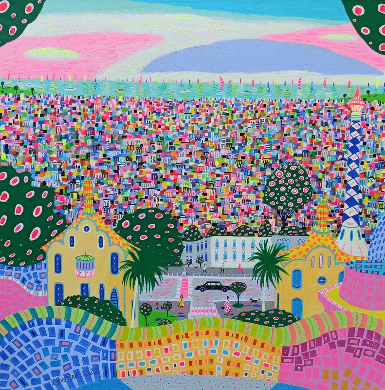 Bon Dia Magnifico! - Acrylic Painting