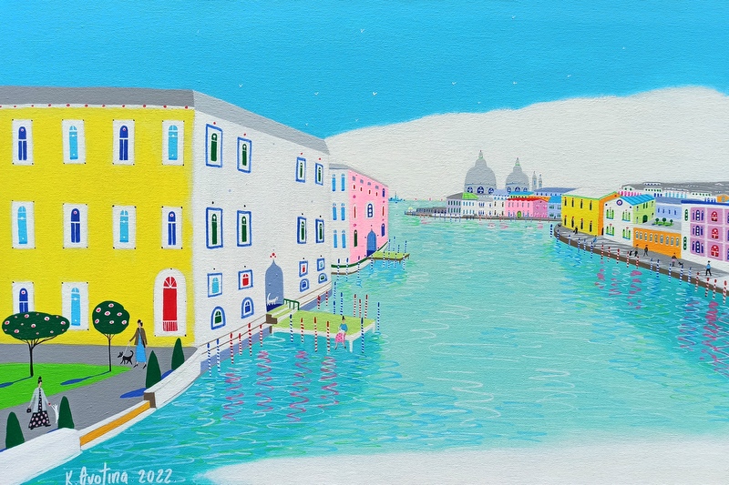 Devoted To Venice - Acrylic Painting