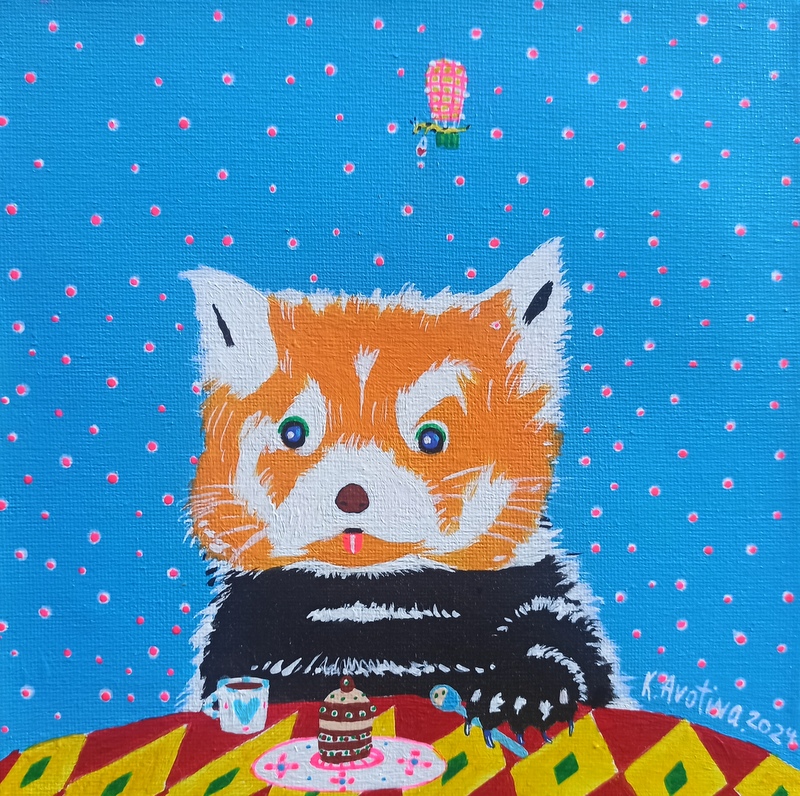 Hurry Up, Josephine! - Acrylic Painting