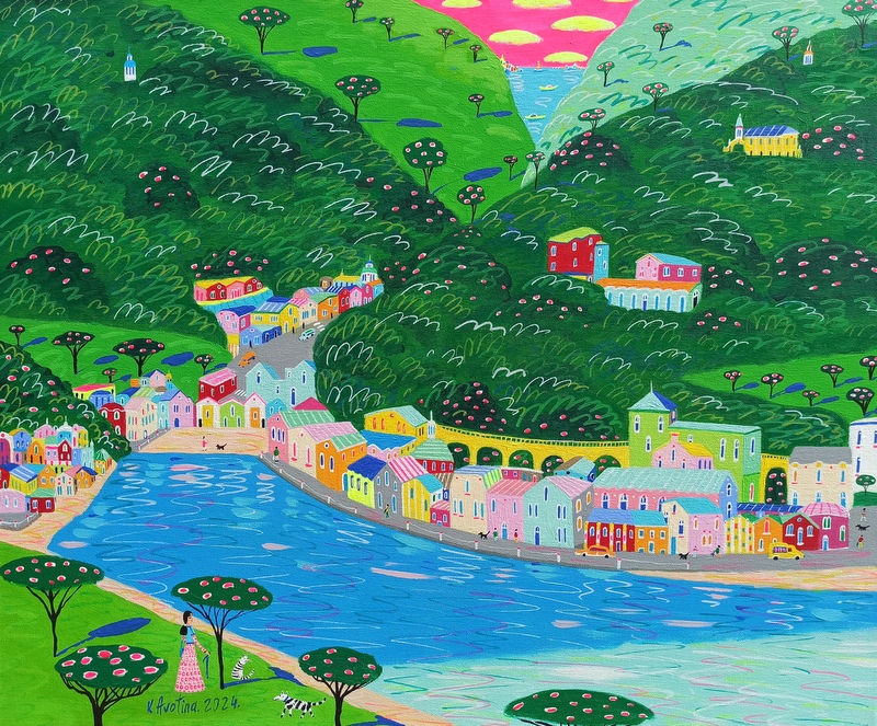 It's Warm & Welcoming - Acrylic Painting