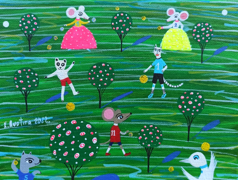 Let's Have A Fun - Acrylic Painting