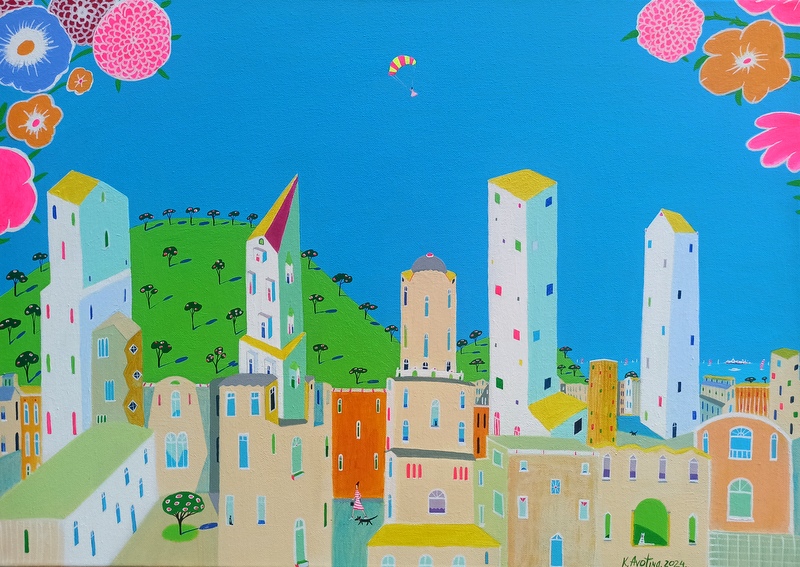 Sometimes Things Happen - Acrylic Painting