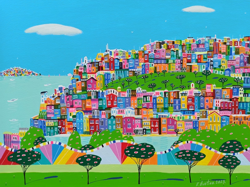 Take A Moment To Relax Acrylic Painting