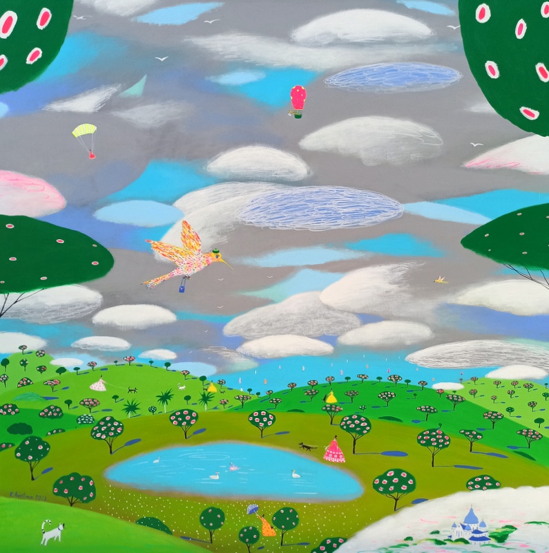The Change Of Seasons  - Acrylic Painting