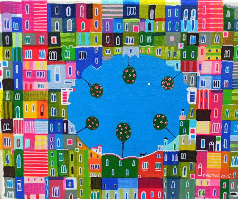 The Circle Of Dreams  - Acrylic Painting