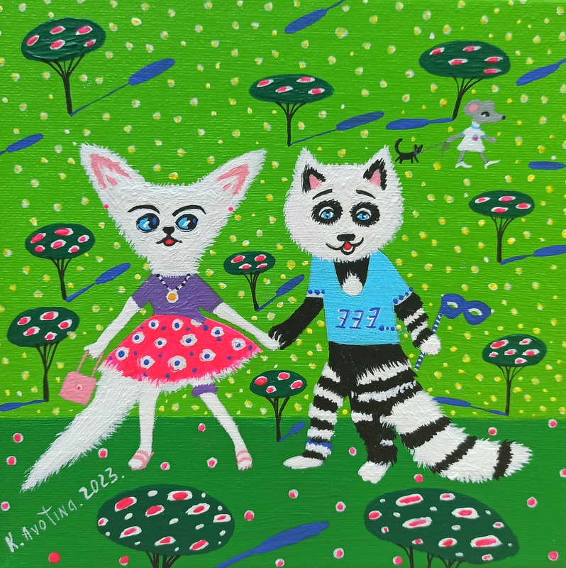 The First Rendez-Vous - Acrylic Painting