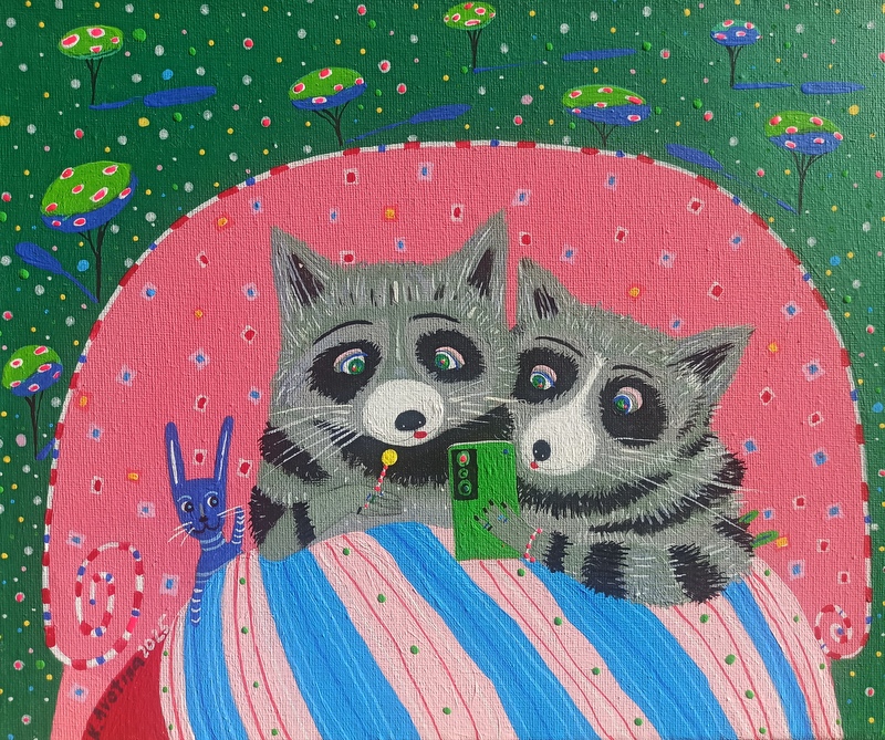 The Selfie Experts- Acrylic Painting