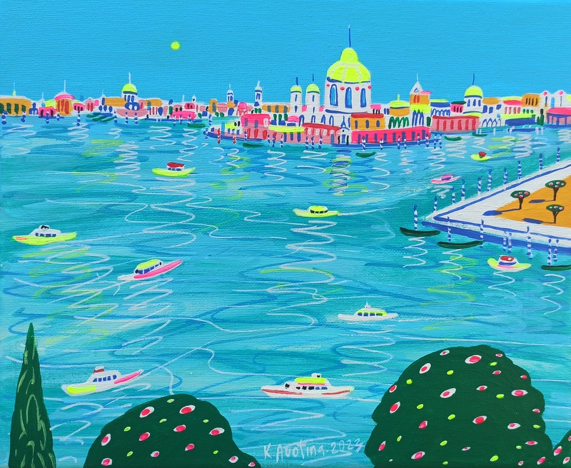Venetian Sunlight Dreams - Acrylic Painting