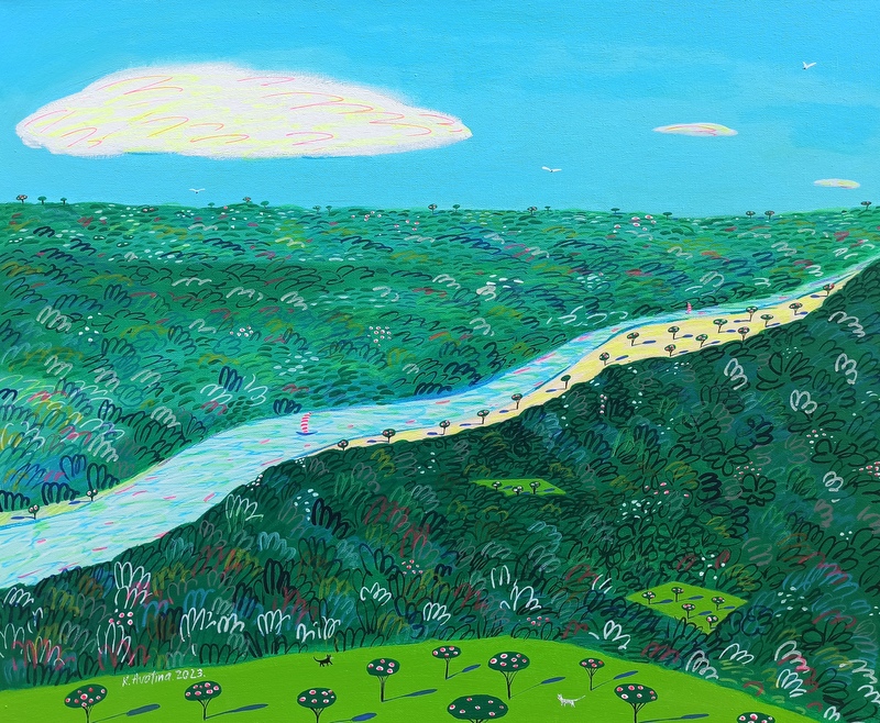 Whispering Woods - Acrylic Painting