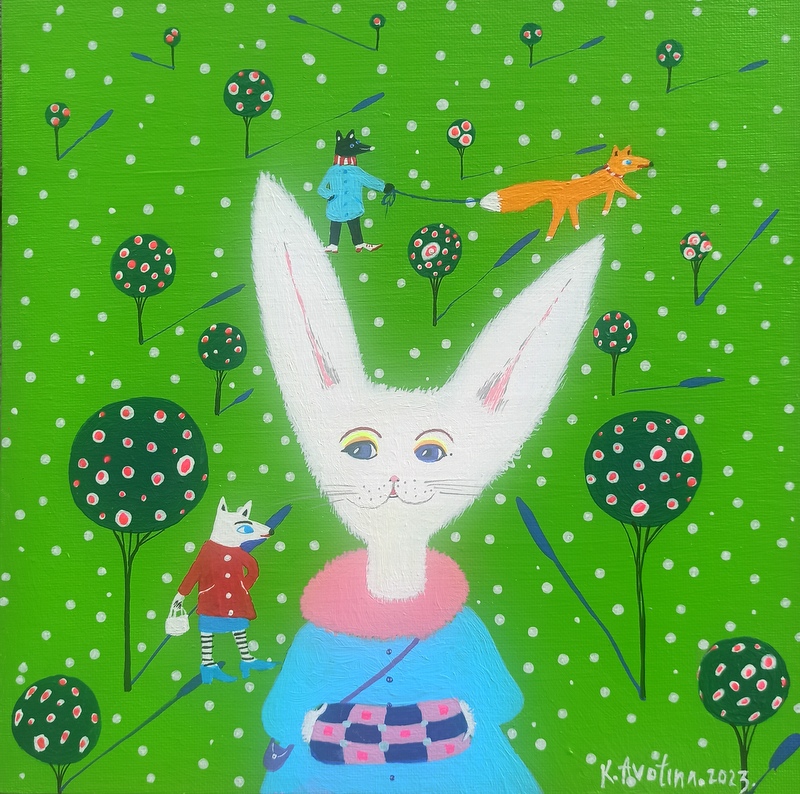 The Picnic Plan - Acrylic Painting